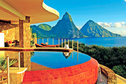 Jade Mountain Sun Sanctuary Pool - Click to enlarge